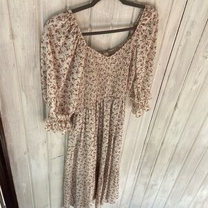 Neuflora Everett Smocked MIDI Dress